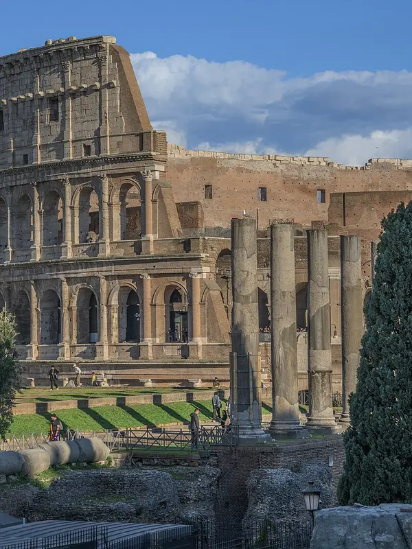 The Colosseum and Roman Forum in Rome